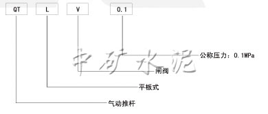  QTLV-0.1气动推杆平板闸阀