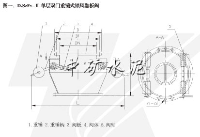 单层重锤式锁风翻板阀